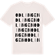 Vintage White t-shirt med Odlingen ordlek t-shirt