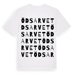 Ödsarvet ordlek t-shirt – ekologisk bomull t-shirt från Pinshirt