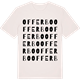 Vintage White t-shirt med Offerbo ordlek t-shirt