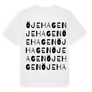 Öjehagen ordlek t-shirt – ekologisk bomull t-shirt från Pinshirt