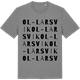 Mid Heather Gray t-shirt med Ol-Larsvik ordlek t-shirt