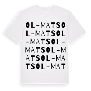 Ol-Mats ordlek t-shirt – ekologisk bomull t-shirt från Pinshirt