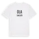 White t-shirt med Ola i Sverige t-shirt