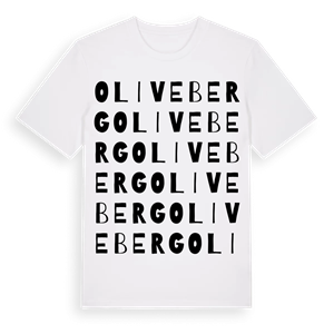 Oliveberg ordlek t-shirt – ekologisk bomull t-shirt från Pinshirt