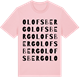 Pink Cotton t-shirt med Olofsberg ordlek t-shirt