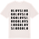 Vintage White t-shirt med Olovsborg ordlek t-shirt