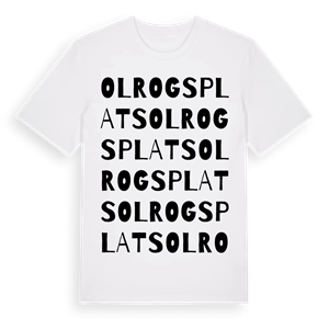 Olrogs plats ordlek t-shirt – ekologisk bomull t-shirt från Pinshirt