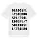 Olrogs plats ordlek t-shirt