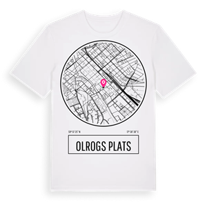 Olrogs plats t-shirt – ekologisk bomull t-shirt från Pinshirt