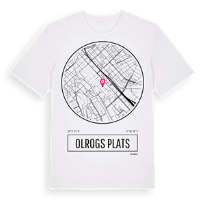 Olrogs plats t-shirt – ekologisk bomull t-shirt från Pinshirt