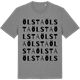Mid Heather Gray t-shirt med Ölsta ordlek t-shirt