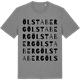 Mid Heather Gray t-shirt med Ölstaberg ordlek t-shirt