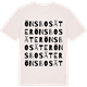Vintage White t-shirt med Önsbosäter ordlek t-shirt