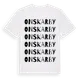 White t-shirt med Onskarby ordlek t-shirt