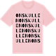 Pink Cotton t-shirt med Onskullen ordlek t-shirt