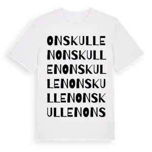 Onskullen ordlek t-shirt – ekologisk bomull t-shirt från Pinshirt