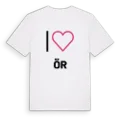 Jag älskar Ör t-shirt stort tryck