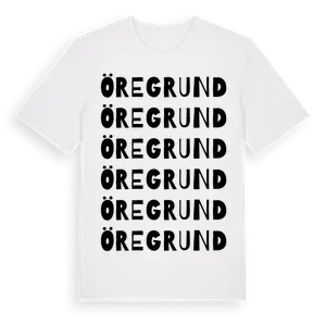 Öregrund ordlek t-shirt – ekologisk bomull t-shirt från Pinshirt