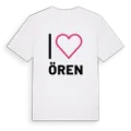 Jag älskar Ören t-shirt stort tryck