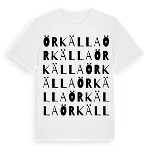 Örkälla ordlek t-shirt – ekologisk bomull t-shirt från Pinshirt