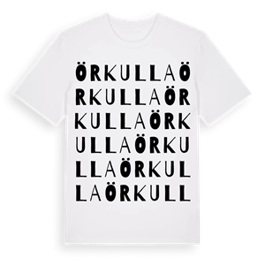 Örkulla ordlek t-shirt – ekologisk bomull t-shirt från Pinshirt