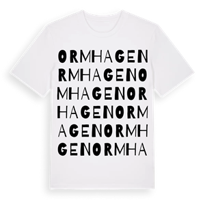 Ormhagen ordlek t-shirt – ekologisk bomull t-shirt från Pinshirt