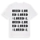 White t-shirt med Orrdal ordlek t-shirt