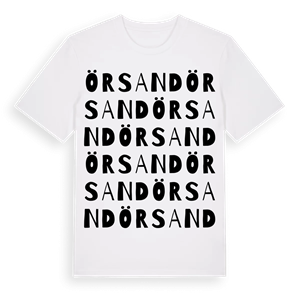 Örsand ordlek t-shirt – ekologisk bomull t-shirt från Pinshirt
