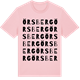 Pink Cotton t-shirt med Örsberg ordlek t-shirt