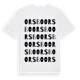 White t-shirt med Orsbo ordlek t-shirt