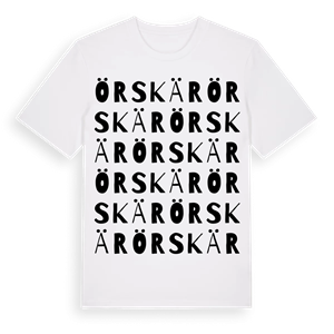 Örskär ordlek t-shirt – ekologisk bomull t-shirt från Pinshirt