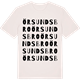 Vintage White t-shirt med Örsundsbro ordlek t-shirt