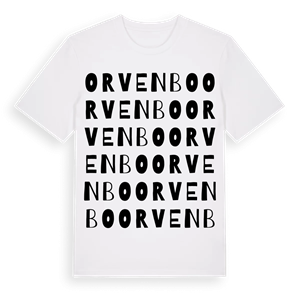 Orvenbo ordlek t-shirt – ekologisk bomull t-shirt från Pinshirt