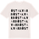 Vintage White t-shirt med Östa kvarn ordlek t-shirt