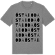 Mid Heather Gray t-shirt med Östaboda ordlek t-shirt