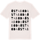 Vintage White t-shirt med Östaboda ordlek t-shirt