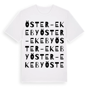 Öster-Ekeby ordlek t-shirt – ekologisk bomull t-shirt från Pinshirt