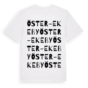 Öster-Ekeby ordlek t-shirt – ekologisk bomull t-shirt från Pinshirt