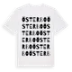 White t-shirt med Österbo ordlek t-shirt