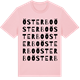 Pink Cotton t-shirt med Österbo ordlek t-shirt