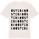 Vintage White t-shirt med Österbo ordlek t-shirt