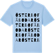 Blue Soul t-shirt med Österbo fäbodar ordlek t-shirt