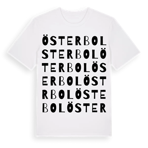 Österbol ordlek t-shirt – ekologisk bomull t-shirt från Pinshirt