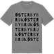 Mid Heather Gray t-shirt med Österbybruk ordlek t-shirt