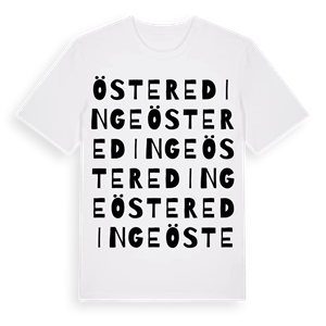 Österedinge ordlek t-shirt – ekologisk bomull t-shirt från Pinshirt