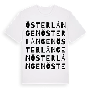 Österlången ordlek t-shirt – ekologisk bomull t-shirt från Pinshirt