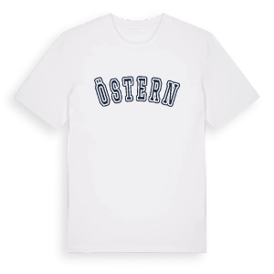 Östern college t-shirt – ekologisk bomull t-shirt från Pinshirt
