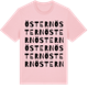 Pink Cotton t-shirt med Östern ordlek t-shirt