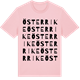 Pink Cotton t-shirt med Österrike ordlek t-shirt