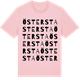 Pink Cotton t-shirt med Östersta ordlek t-shirt
